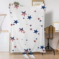 thumbnail image 6 of Honeeladyy 4th of July Plush Throw Blanket, Ultra Soft & Cozy Gift for Kids, Independence Day Present, USA Flag Graphic Warm Lightweight Flannel Throw for Bed, Couch & Travel, 27.56x39.37 in, 6 of 6