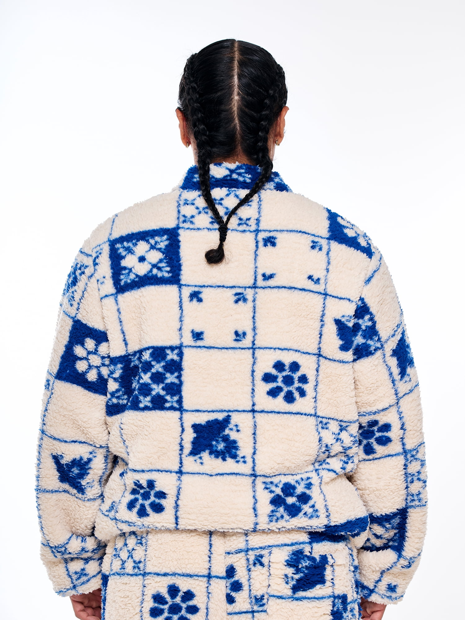 Hija De Tu Madre, Unisex Graphic Zip-Up Jacket, Azulejo, Sizes XS-3XL