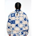 thumbnail image 2 of Hija De Tu Madre, Unisex Graphic Zip-Up Jacket, Azulejo, Sizes XS-3XL, 2 of 14