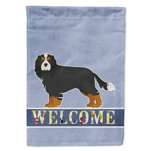 Carolines Treasures CK3638GF Cavalier King Charles Spaniel Tricolor Welcome Flag Garden Size  Small multicolor