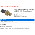 thumbnail image 2 of Engine Oil Pressure Sensor - Compatible with 2003 - 2004 Mercury Marauder, 2 of 2
