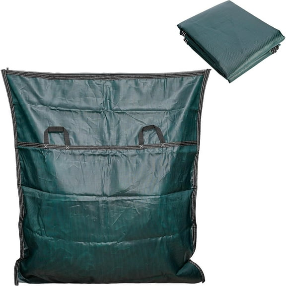 Pool Safety Cover Stowaway Bag with 4 Carry Handles,48x57 Inch Waterproof Pool Cover Storage Bag, Pool Cover Stowaway Bags for Pool Covers Packing