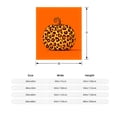 thumbnail image 3 of Stylish Print Pumpkin Flannel Blanket - Soft Cozy Durable for Sofa Travel Bed and Chair - Perfect Fall Decor, 3 of 5