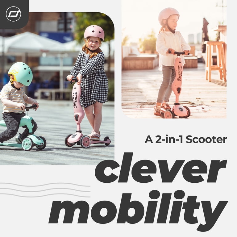 Open Box Scoot & Ride 2-in-1 Ride-On & Stand Kids Scooter, Ages 1