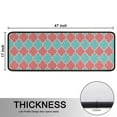 thumbnail image 5 of Kitchen Rugs Sets Of 2,Red Teal Checkerboard Checkered Pattern Anti Fatigue Kitchen Mat Rugs Non Slip Washable,Decorative Kitchen Floor Mats for Kitchen,Sink,Laundry,17"x47"+17"x47", 5 of 5