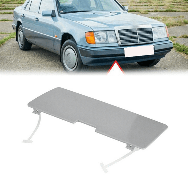 3X for E‑Class W124 Front Bumper Tow Hook Cover Towing Hole Lid Trailer Trim Cap Plate Traction Shell Cover