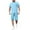 Blue, variant on JIKNTTR Men's T Shirt And Shorts Set Solid Color Zipper Pocket Round Neck Short Sleeved T Shirt Shorts Casual Business Sportswear Set Trendy Versatile Outfits
