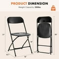 thumbnail image 4 of JIOABL 4-Piece Folding Chair Set with Non-Slip Feet, 330 lbs. Weight Capacity, for Home and Office Use, for Indoor and Outdoor Activities, Black, 4 of 8