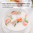 thumbnail image 4 of Ceramic Soup Bowl with Lid,Double Handle Soup Tureen,Serving Bowl for Cereal, Ramen, Stew, Decorative Tableware for Restaurant Home Kitchen, 4 of 7