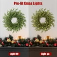 thumbnail image 6 of 24’’ Real Touch Norfolk Pine Wreath Artificial Christmas Wreath for Front Door Green Wreaths Christmas Decorations for Winter Farmhouse Wall Indoor Outdoor Home Holiday Xmas Decor, 6 of 7