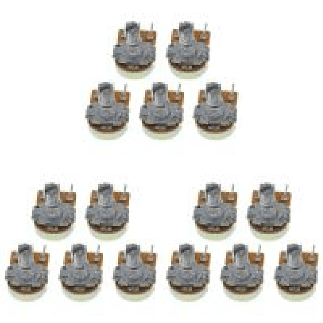 Potenciómetro lineal WH148 de 5 uds., resistencia de potenciómetro giratorio lineal de 15mm (5K)