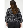 thumbnail image 3 of Blusa escote con nudo Roman Fashion Tallas Extras 1848 Negro 40, 3 of 7
