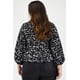 thumbnail image 3 of Blusa escote con nudo Roman Fashion Tallas Extras 1848 Negro 40, 3 of 7