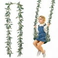 thumbnail image 5 of XIEULQP Artificial Lambs Ear Greenery Vine, 6 Ft Flocked Lambs Ear Garland Faux Greenery Leaves Vines for Wedding Home Party Farmhouse Mantle Table Decor, 5 of 6