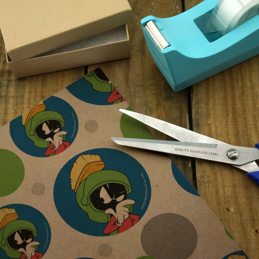 Looney Tunes Marvin The Martian Premium Kraft Gift Wrap Wrapping Paper Roll