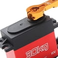 thumbnail image 3 of Servo digital RC de alto torque con engranajes metálicos, brazo de servo 25T, giro de 180 degree, resistente al agua para RC 30 kg rojo, 3 of 7