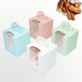 thumbnail image 3 of Treat Box Set Creative Paper Bakery Box Cupcake Box for Wedding Birthday Party, 3 of 10