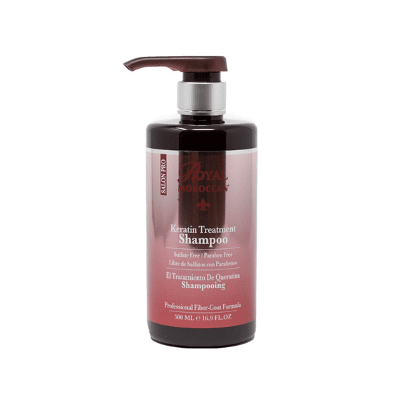 Keratin Shampoo Color Protection ( 500 ml / 16.9 oz ) Organic Argan Oil | Moisturizing Keratin Shampoo Paraben & Sulfate Free | Royal Moroccan Argan Oil | Keratin Hair Products. – Treated Hair