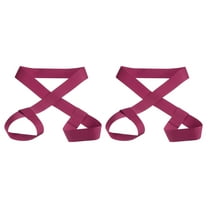 Uxcell 126cmx3.8cm Ski Carrier Strap, 2 Pack Snowboard Boot Carrying Strap Dark Red