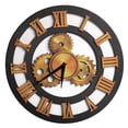 thumbnail image 1 of Reloj de pared con Números romanos nórdicos de 38cm, reloj decorativo romano de madera Vintage para sala de estar y Hotel, 1 of 5