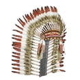 thumbnail image 2 of Tocados Indios Plumas Artificiales Disfraz Headdress Accesorio Tela Sombrero Inspirado Nativo Americano Función Fotografía Adultos Adecuado para Festival Fiesta Temática Escenario Regalos, 2 of 8