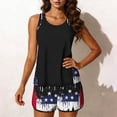 thumbnail image 4 of Qingpeng Women's Two Piece Tankini Swimsuit Set Independence Day Printed Built-in Bra Tank Top and Boyshort Bottoms with Pockets, 4 of 7