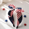 thumbnail image 3 of Patriotic USA Flag Elastic Headband, Red White Blue Design Hair Accessory, for 4th Of July, Independence Day, Parades, Parties, Festivals And Patriotic Events Decor, 3 of 7