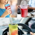 thumbnail image 4 of Silicone Beverage Bottle Cover with Integrated Straw for Sealing and Versatile Mini Cup Use, 4 of 6