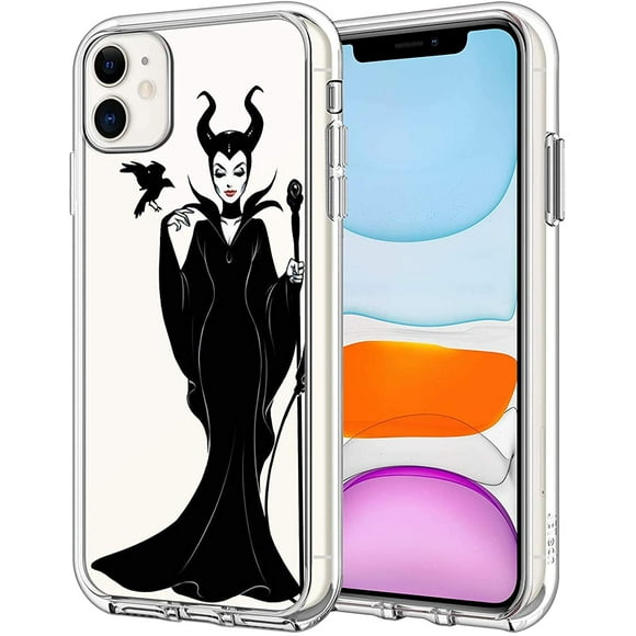 Phone Case for iPhone 11 Case, Clear Phone Case Individualized Design Cover Case (Maleficent)