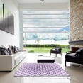 thumbnail image 7 of Ahgly Company Machine Washable Indoor Rectangle Transitional Purple Flower Purple Area Rugs, 2' x 5', 7 of 7