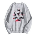 thumbnail image 7 of Womens Valentine's Sweatshirt Cute Candy Couple Love Heart Print Long Sleeve Pullover Tops Valentine's Day Gifts Lover Loose Fit Clothes Shirts, 7 of 7