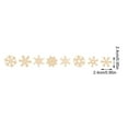 thumbnail image 3 of 50PC White Glitter Plastic Snowflakes - Various Patterns for Christmas Tree/Wreath, Indoor Outdoor Winter Holiday Decoration, 3 of 4