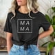 thumbnail image 4 of Penkiiy Mama Camisa para Mujer Mama Carta Impresión Gráfica Camiseta Casual Mom Life Manga Corta Tee Tops L Negro, 4 of 5