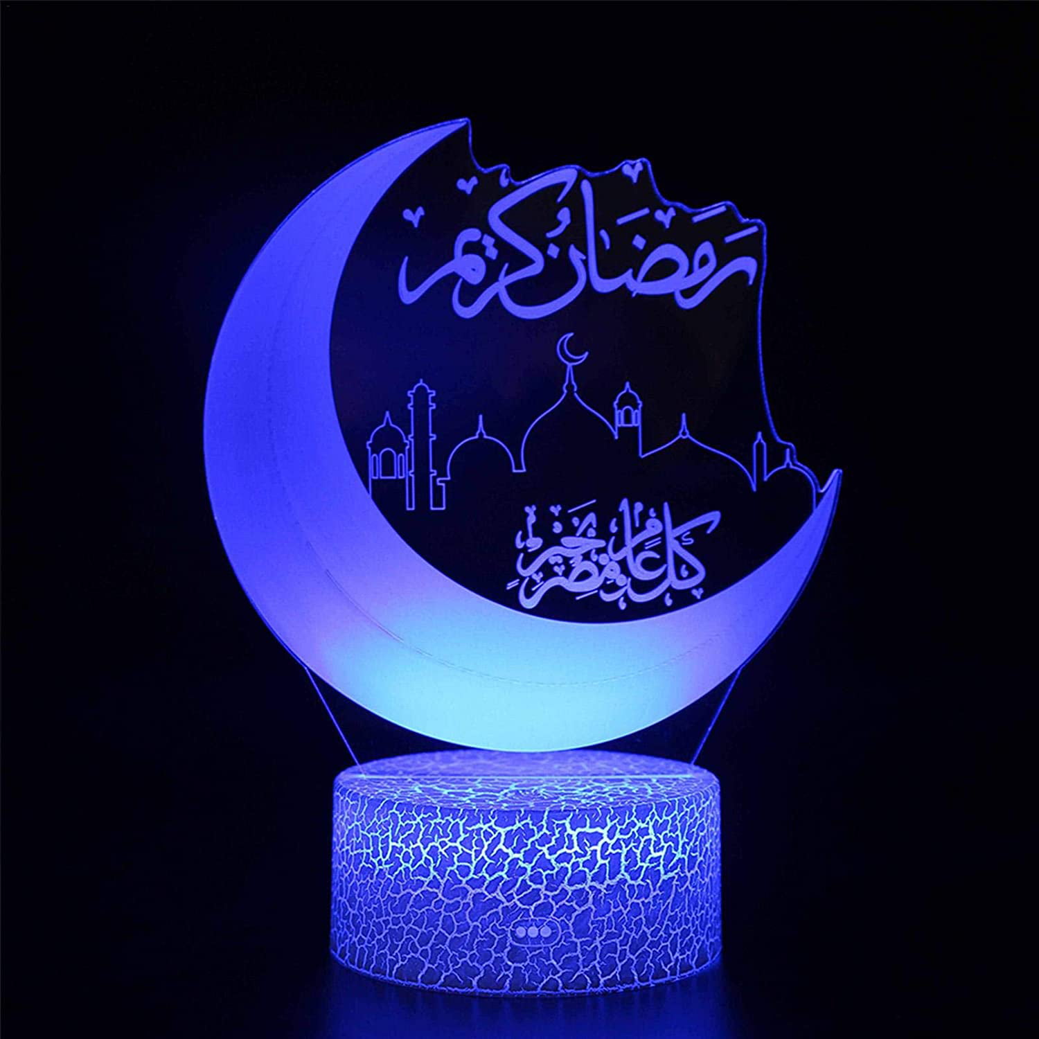 Islam Eid Mubarak Ramadan Decoration LED Bulb Light Display Night Decor Light 