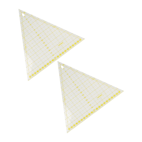 FRCOLOR 2Pcs Patchwork Ruler Quilting Cutting Ruler Patchwork Cutting Template Triangle Sewing Supply