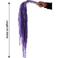 thumbnail image 2 of Wisteria Vine Hanging Flowers: 5Pcs Real Preserved Dried Amaranthus Flowers for Wedding, Flower Arrangement, Vase, 23"-26" Hanging Wisteria Flowers for Arch Decor Home Decor (Purple), 2 of 10