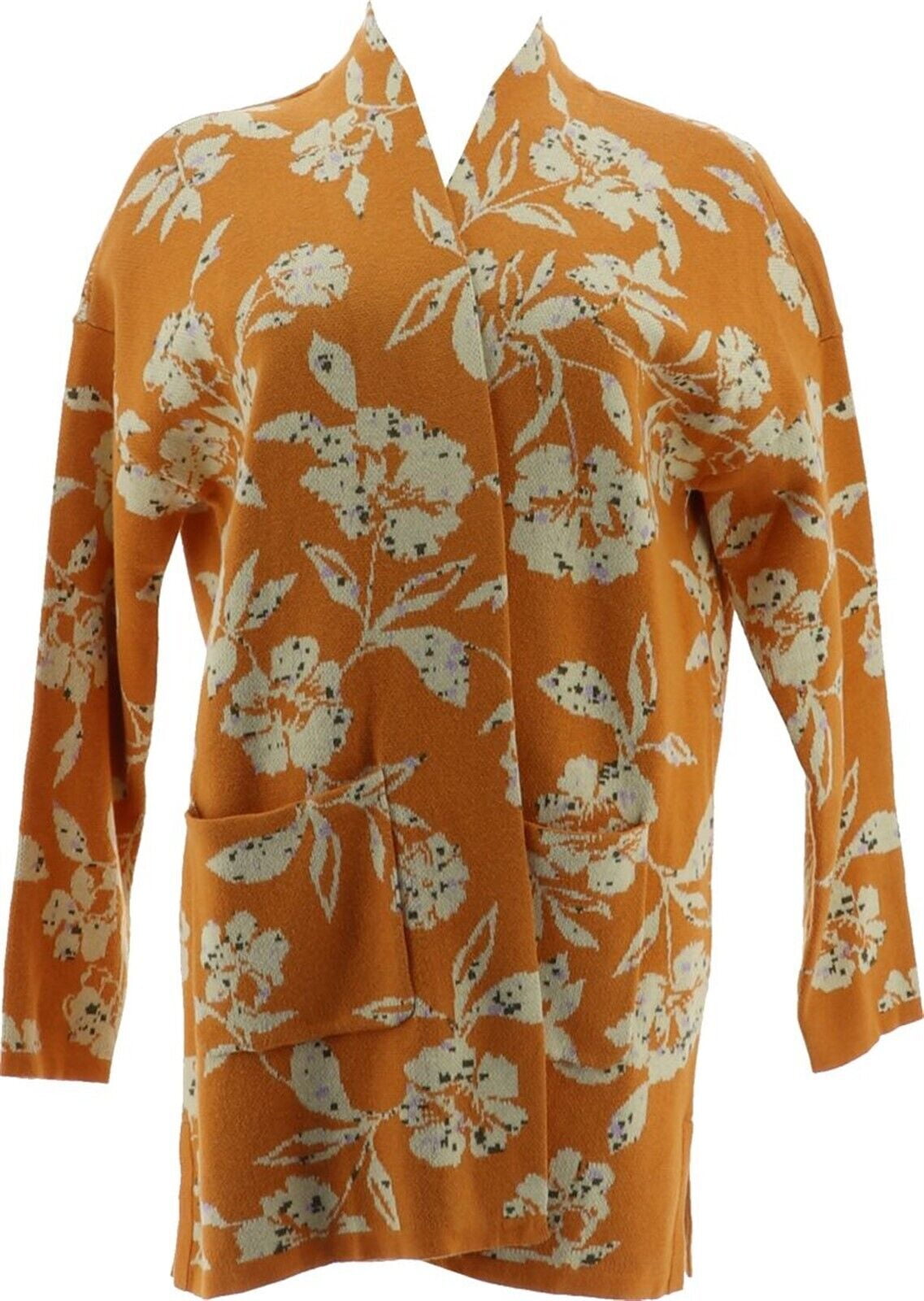 isaac mizrahi floral cardigan