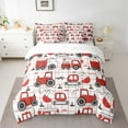 thumbnail image 2 of Castle Fairy Kids Kawaii Tractor 7-Piece Twin Bedding Sets,Equipment Car Bedding Comforter Set,Geometric Plaid Breathable Sheet Sets,Super Cozy Room Decor, 2 of 8