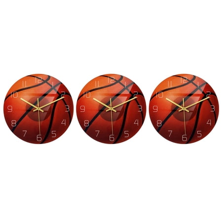 Set of 3 Large Digital Wall Clock Decorative Child Office