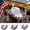 A, variant on 4th of July Red White Blue Tinsel Cow Hat,Wide Brimmed for Women Men Photo Props,American Flag Tinsel Tall Party Hat Independence Day Accessories,Western Cowboy Cowgirl Hat