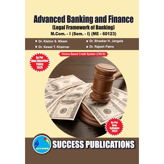 Legal Framework of Banking, First Year, M.Com, Sem-I-English, (Paperback)