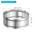 thumbnail image 2 of Uxcell 9.8" Duct Connector, 1 Set Galvanized Iron Duct Coupling Vent Coupler Dryer Pipe Coupling Hose Extension Connector with Duct Clamps for HVAC Exhaust Fan Vent Systems, 4" Long, 2 of 5