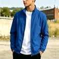 thumbnail image 2 of Gfyviroh Teen Boys Sport Jacket Stand Collar Zip Up Windbreaker Lightweight Casual Kids Long Sleeve Outerwear 12-18 Years, 2 of 9