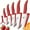 Red, variant on Ceramic Knife 11-Piece Kitchen Chef Knives Set,3" 4" 5" 6" in Paring Knife with Cover