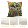 thumbnail image 4 of Chilfamy Boho Retro Rainbow Mushroom Pillow Covers - Vintage 70s Hippie Groovy Cute Abstract Mushroom Floral Throw Pillow Cover-Indoor &amp; Outdoor Fun Decor for Sofa, Couch, Bedroom White, 4 of 5