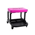 thumbnail image 1 of The Original Pink Box Rolling Creeper Seat with Tool Tray, Pink, 1 of 4