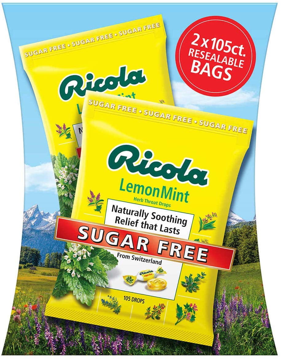 Ricola Sugar Free Lemon Mint Cough Drops 210 ct Walmart com Walmart com Ricola Sugar Free Lemon Mint Cough Drops 210 ct Walmart com Walmart com