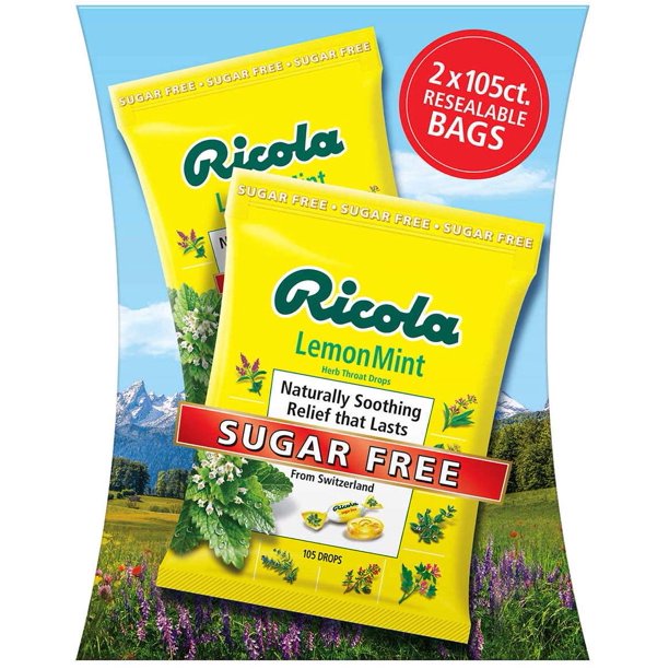 Ricola Sugar Free Lemon Mint Cough Drops 210 ct