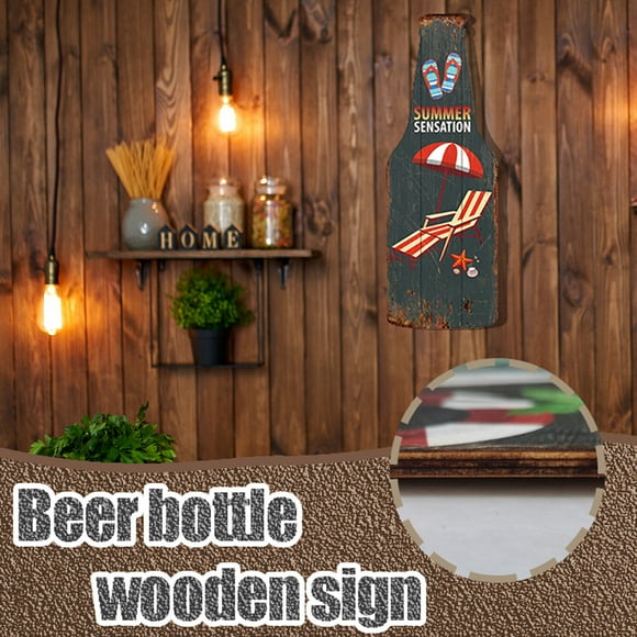 Wal-mart Deals Viflosae Holiday Leisure Decoration Wooden Sign Beer Bar Restaurant Decoration All flyers & lookbooks