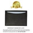 thumbnail image 3 of Genuine Leather Expandable Credit Card ID Business Card Holder Wallet new black, 3 of 5
